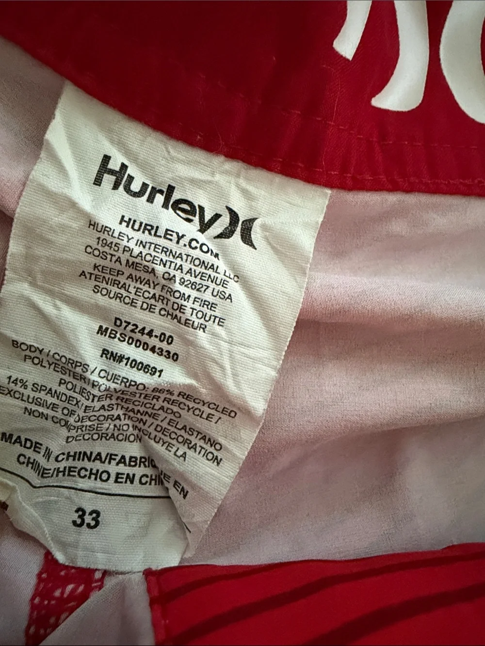 Hurley Phantom Team USA Board Shorts